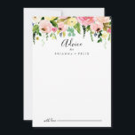 Tropisk färgfull höst Blommigt Bröllop Rådkort<br><div class="desc">Det här tropiska färgkortet för blommigt bröllop är perfekt för ett destinationsbröllop. Utformningen har rosa, , gult, blå och vit vattenfärgad fallpeonier med botaniska grönt löv. De här korten är perfekter för bröllop, möhippa, babydusch, studentfest och mycket mer. Anpassa korten med namn från bruden och brudgummen, blivande föräldrar eller student....</div>
