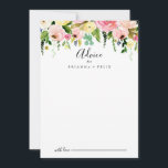Tropisk färgfull höst Blommigt Bröllop Rådkort<br><div class="desc">Det här tropiska färgkortet för blommigt bröllop är perfekt för ett destinationsbröllop. Utformningen har rosa, , gult, blå och vit vattenfärgad fallpeonier med botaniska grönt löv. De här korten är perfekter för bröllop, möhippa, babydusch, studentfest och mycket mer. Anpassa korten med namn från bruden och brudgummen, blivande föräldrar eller student....</div>