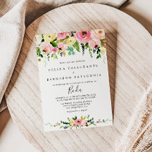 Tropisk färgfull höstBlommigt spanska Bröllop