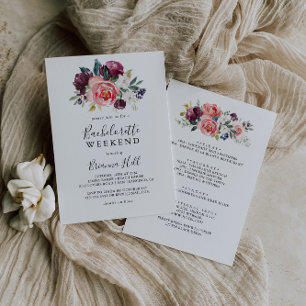 Tropisk färgfull sommarbachelorette Helg Inbjudningar