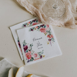 Tropisk färgfull sommartid - minimalistisk Blommig Pappersservett