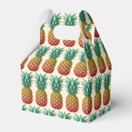Tropisk fest med retro-ananas presentaskar