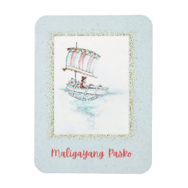 Tropisk filippinsk jul Vinta Ref Magnet