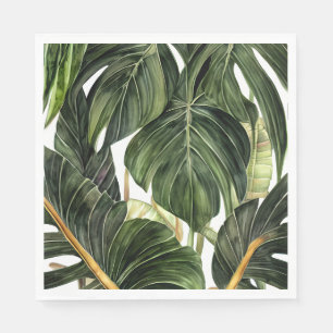 Tropisk filodendron Stil i Jean Triptyc Pappersservett