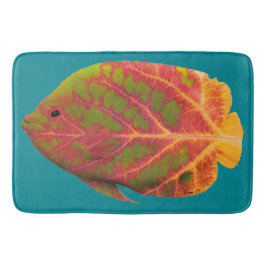 Tropisk fisk 1 för asp- löv badrumsmatta