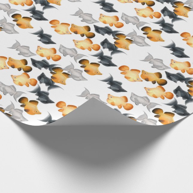 Tropisk fisk för ballongMollies som slår in papper Presentpapper (Hörn)