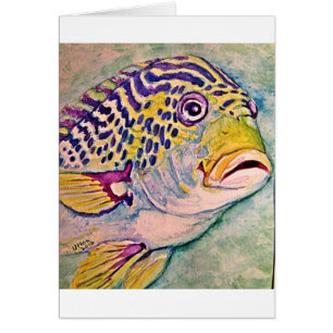 tropisk fisk hälsningskort