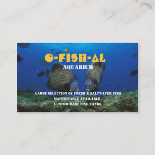 Tropisk fisk l Akvarium-Släkt affär Visitkort