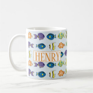 Tropisk fisk Mönster 11 oz Classic Mugg