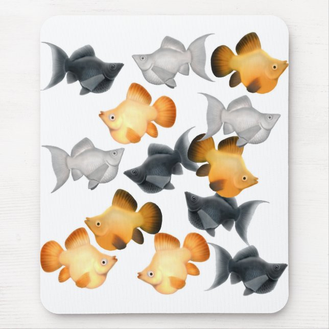 Tropisk fisk Mousepad för ballongMollies Musmatta (Framsidan)