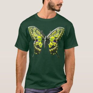 Tropisk fjärilsmussla med färg 2 t shirt