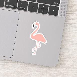 Tropisk Flamingo Cute Klistermärken