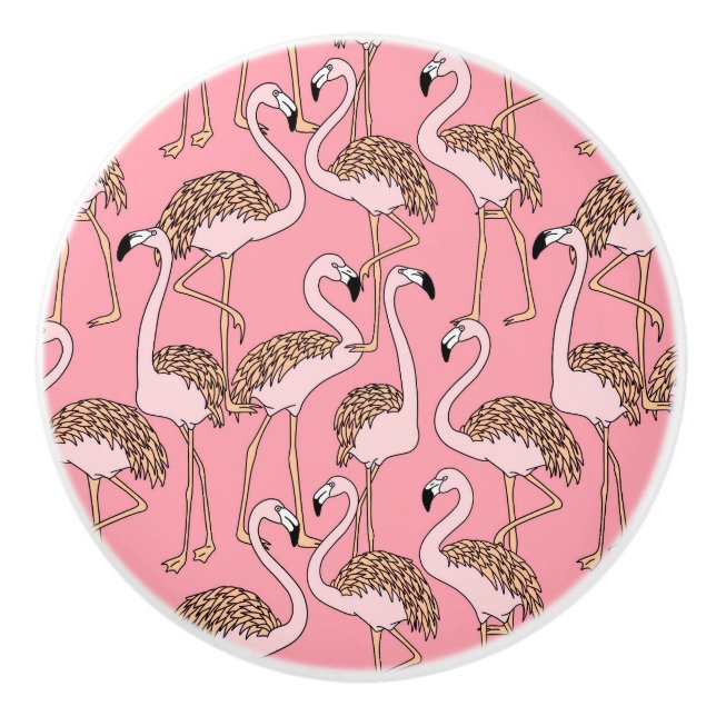 Tropisk Flamingo för strandfågelrosor Knopp (Framsidan)
