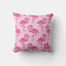 Tropisk Flamingo Grekisk Nyckel - Het Rosa Monogra Kudde