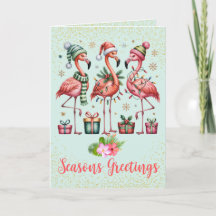Tropisk Flamingo Julkort