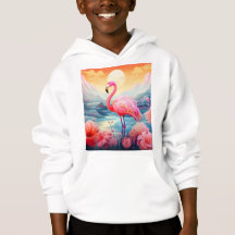 Tropisk Flamingo med blommor