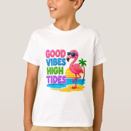 🌴 Tropisk Flamingo Sommar För Barn 🦩 T Shirt
