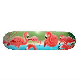 Tropisk FlamingosSkateboard Skateboard Bräda 19,5 Cm