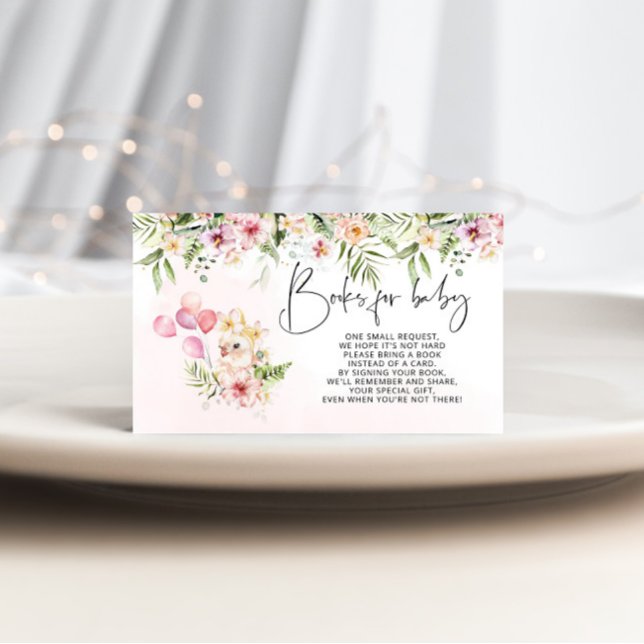 Tropisk flicka safari bokar för baby biljett tilläggskort (Skapare uppladdad)