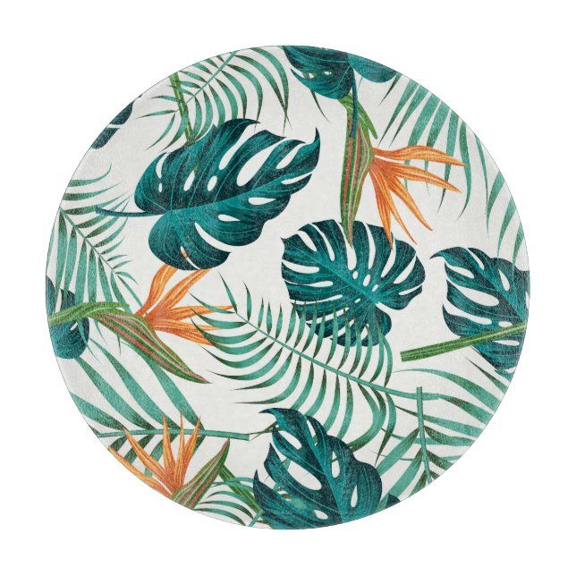 Tropisk Flora: Blommigt Sömlös design (Framsidan)