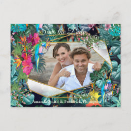 Tropisk Flora Paradise & Birds Meddelande Vykort