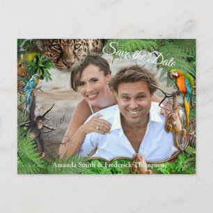 Tropisk Flora Paradise & Birds Meddelande Vykort