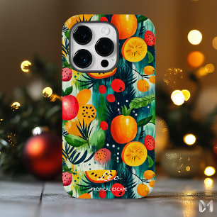 Tropisk Flykt Frukt Design med Orange & Grön