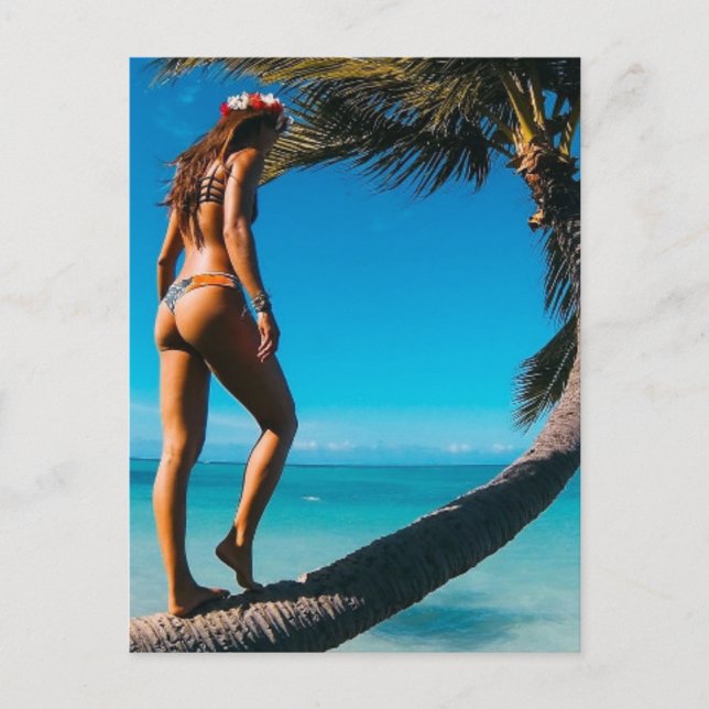 Tropisk flyktväg vykort (Framsida)