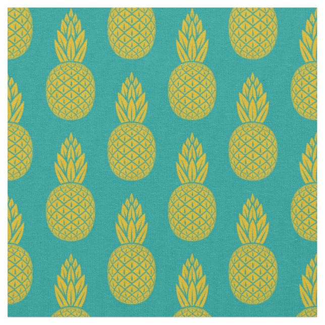 Tropisk frukt för ananas tyg (Närbild)