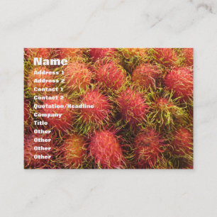 Tropisk frukt för Rambutan Visitkort