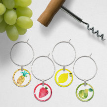 🍓 tropisk frukt i vattenfärgen