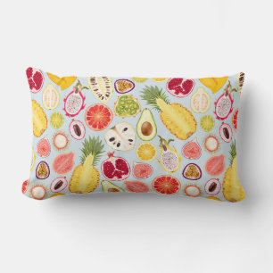 Tropisk frukt, lumbar Pillow Lumbarkudde