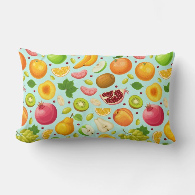 Tropisk frukt, lumbar Pillow Lumbarkudde (Framsida)
