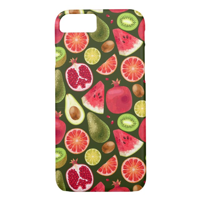 Tropisk frukt Mönster Fodral-Mate iphone case Case-Mate iPhone Skal (Baksida)