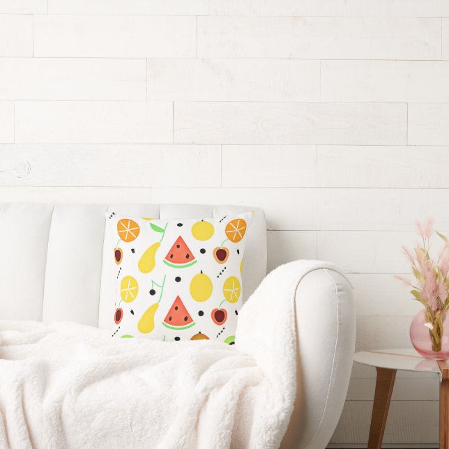 Tropisk frukt Mönsterdesign Kudde (Soffa)