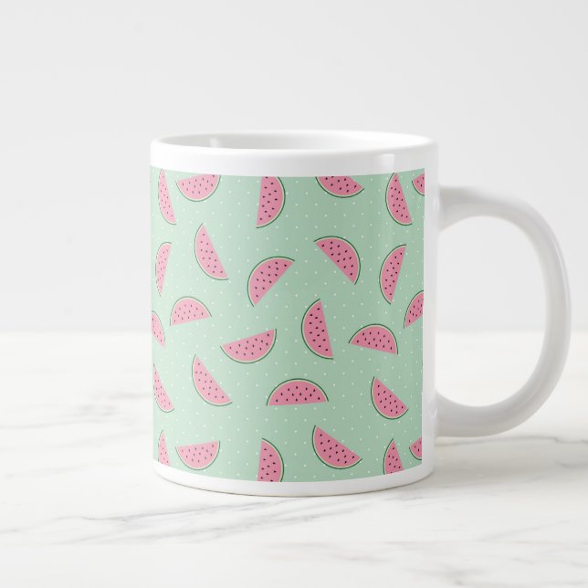Tropisk fruktfärgplatta Mönster Jumbo Mugg (Höger)