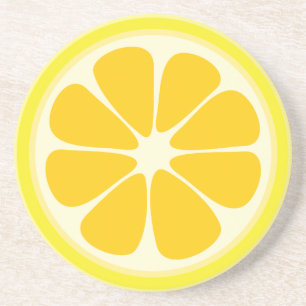 Tropisk fruktskiva för gullig saftig citrus citro underlägg