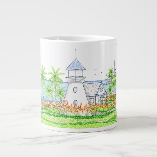 Tropisk fyr Jumbo-mugg Jumbo Mugg (Framsidan)
