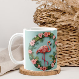 Tropisk Grace Balanserad Flamingo Kaffemugg