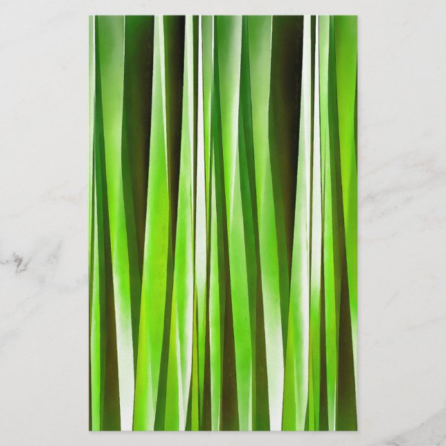 Tropisk Grön Flodväxt Brevpapper (Framsida)