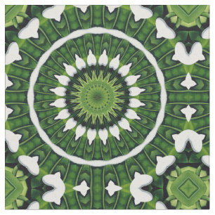 Tropisk grön Mandala Tyg