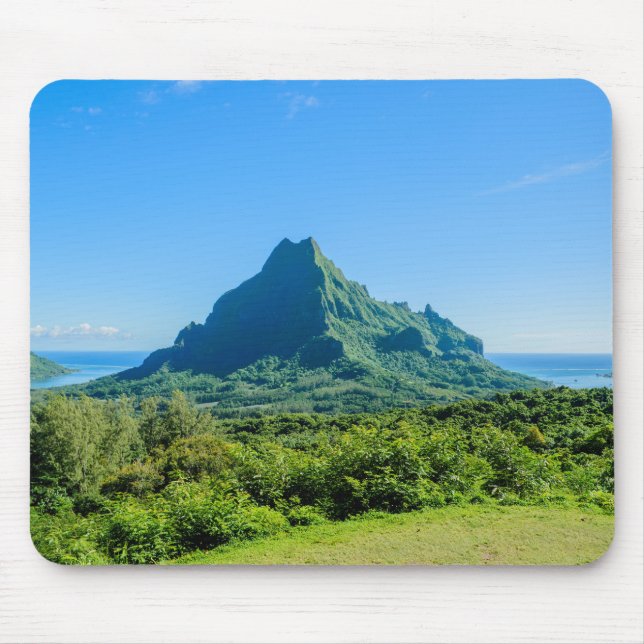 Tropisk grön Moorea mousepad Musmatta (Framsidan)