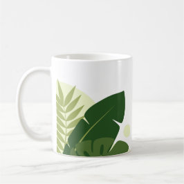 Tropisk Grön Naturdesign Kaffemugg