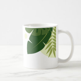 Tropisk Grön Naturdesign Kaffemugg