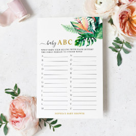 Tropisk grönska Dusch Baby ABC spelkort