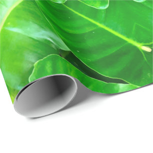 Tropisk Grönt Foliage Presentpapper