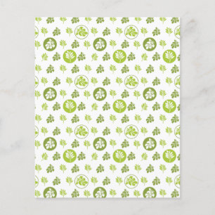 Tropisk Grönt Löv Scrapbooking Papper