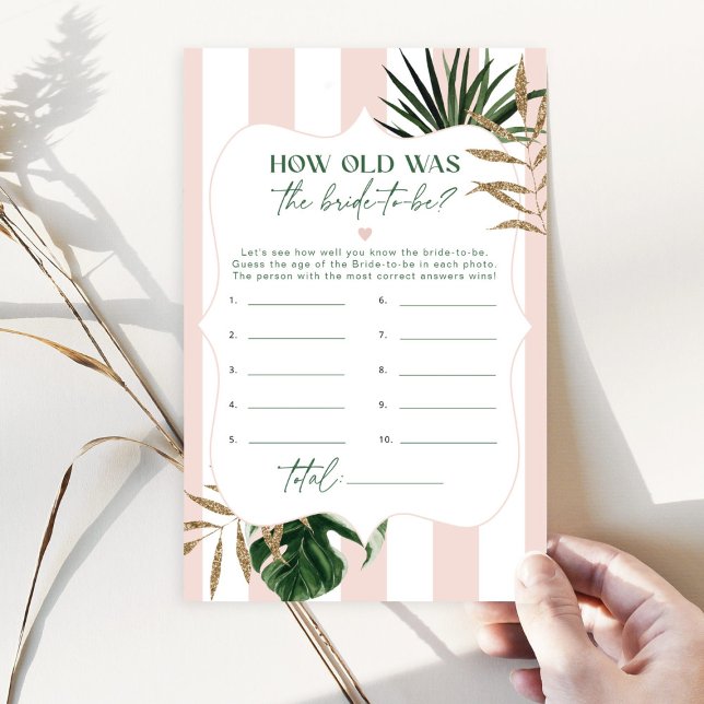 Tropisk grönt rosa Hur gammal var bruden? (Skapare uppladdad)