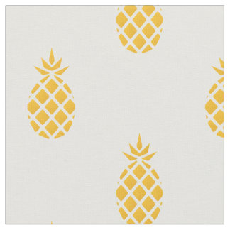 Tropisk gul ananas tyg