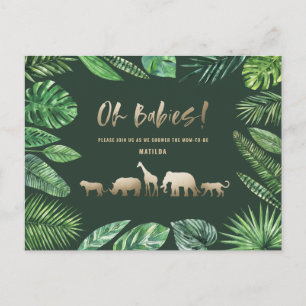 Tropisk guld, modern, färglös mamma-till-att-vara vykort